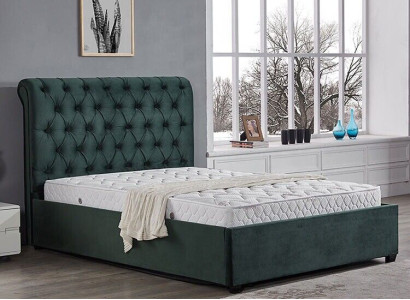 Modern green Chesterfield double bed designer luxury beds