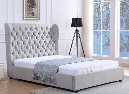 Bed Chesterfield Upholstered bed Luxury Bedroom Design Beds Textile Leather new