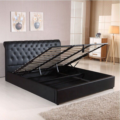 Black Luxury Chesterfield Designer Double bed Upholstery Bed