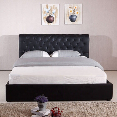 Black Luxury Chesterfield Designer Double bed Upholstery Bed
