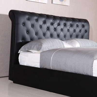Black Luxury Chesterfield Designer Double bed Upholstery Bed