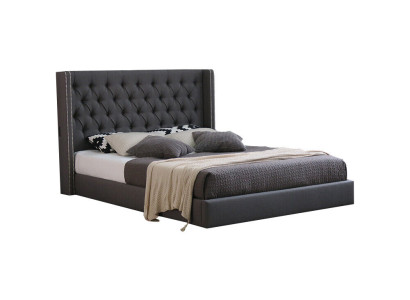 Large Gray Chesterfield Double bed Royale Luxury Beds