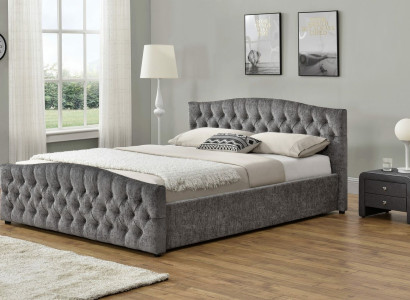 Chesterfield Bed Design Bedroom English Beds 180x200 Textile Upholstery
