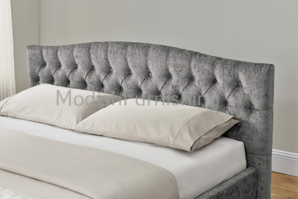 Chesterfield Bed Design Bedroom English Beds 180x200 Textile Upholstery
