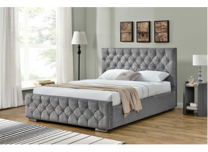 Chesterfield Bed Design Bedroom English Beds 160x200cm Textile Upholstery