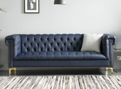 English Style Furniture Chesterfield Three Seater Couch Pink Turkis 3 Seater Blue Sofa