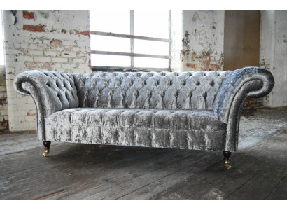 Three Seater Silver Couch Upholstery Design Sofa 3 Seater Chesterfield Sofa