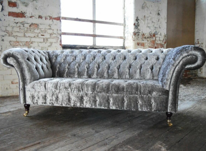 Three Seater Silver Couch Upholstery Design Sofa 3 Seater Chesterfield Sofa