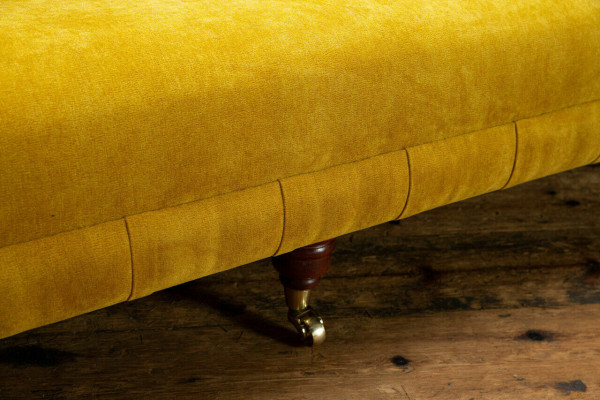 Classic Chesterfield Sofa 4 Seater Sofas Couches Leather Yellow Design Upholstery
