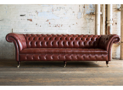 Xxl Big sofa Chesterfield Sofa 4 Seater Couch Upholstery Luxury Classic Textile