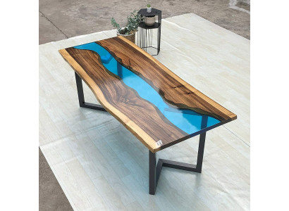 Side table Epoxy resin table Coffee table Handmade coffee table 120x60cm