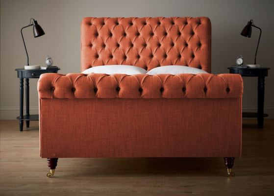 Chesterfield red bed chic Chesterfield double bed designer furniture