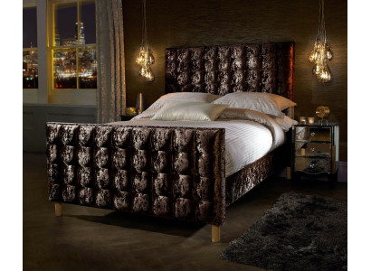 Chesterfield Bed Upholstered bed Double bed Beds Big XXL Designer Luxury Bed Velvet