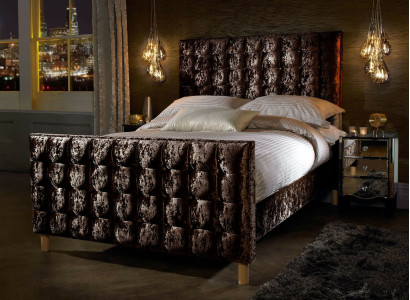 Chesterfield Bed Upholstered bed Double bed Beds Big XXL Designer Luxury Bed Velvet