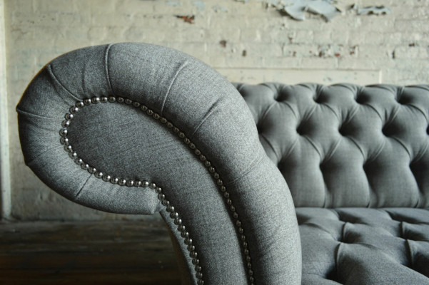 Textile Sofa Fabric Couch Chesterfield big sofas xxl couchen Seat 265cm Upholstery