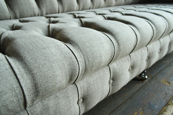 Textile Sofa Fabric Couch Chesterfield big sofas xxl couchen Seat 265cm Upholstery