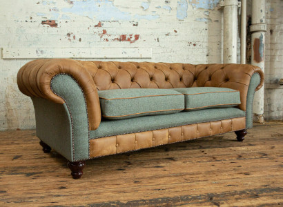 Designer Sofa 3 Seater Couch Upholstery Sofas Fabric Living room Textile Couch