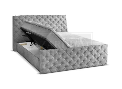 Gray Double bed Chesterfield Hotel Beds Designer Bedroom Furniture