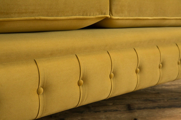 Yellow Chesterfield Two-seater Designer Living room 2-seater couch