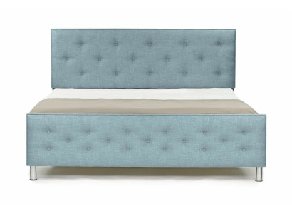 Chesterfield Design English 140/160/180x200 Beds Double bed Turkis Upholstery