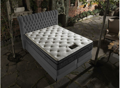 Double bed Velvet Beds Upholstery Bedroom Marriage box spring bed