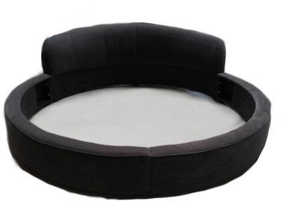 Round Bed Modern Design Luxury Upholstery Round Beds Textile Fabric Round Beds new