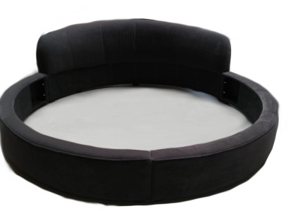 Round Bed Modern Design Luxury Upholstery Round Beds Textile Fabric Round Beds new