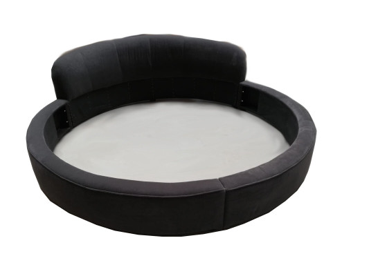 Round Bed Modern Design Luxury Upholstery Round Beds Textile Fabric Round Beds new