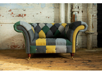 Colorful Chesterfield Single Seater Modern Living room Armchair