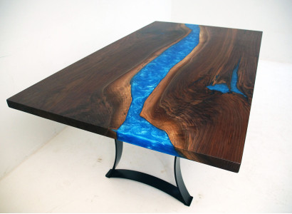 Epoxy resin Dining table Dining table Meeting tables Designer 1QM