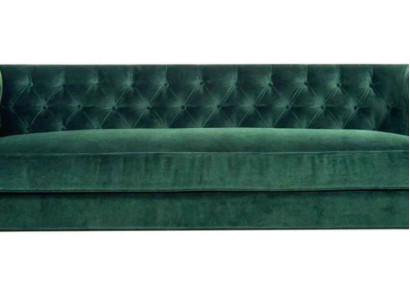 Chesterfield 4-Seater Sofa Luxury Design Furniture Textile Fabric Couches Green Sofas