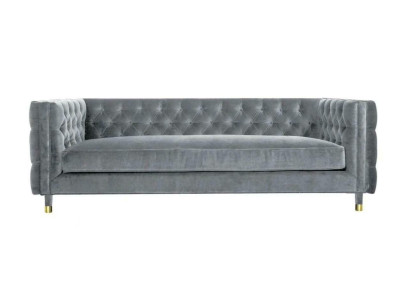Gray Textile Fabric Couches Creative Furniture 4 Seater new Chesterfield Sofa xxl Big