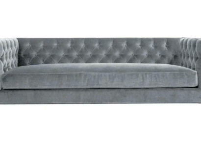 Gray Textile Fabric Couches Creative Furniture 4 Seater new Chesterfield Sofa xxl Big