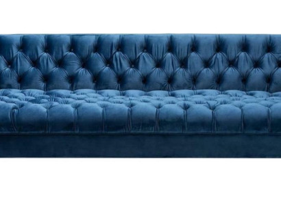 Chesterfield Sofa Blue e Sofas Fabric Couches Creative Furniture 4-Seater