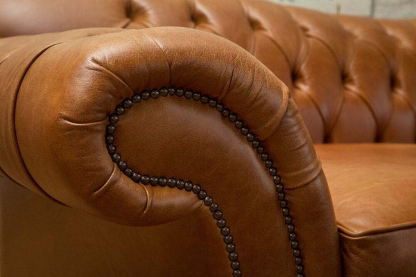 Brown Chesterfield three seater luxury living room 3 seater couch