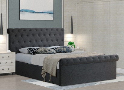 Chesterfield Classic s Design Bed Upholstery Beds Textile 140x200cm