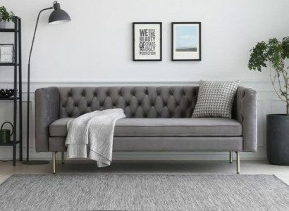 Sofa Luxury Textile Chesterfield Couch Sofas Upholstery 3 Seater Italian Furniture