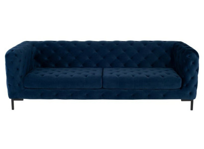 Stylish Blue Chesterfield 3-Seater Living room luxury couch