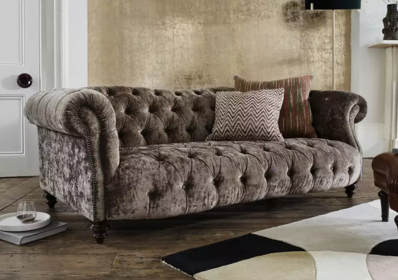 Chesterfield Sofa Couch Upholstery Fabric Leather Couches Upholstery Suite 3 Seaters