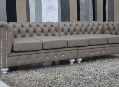 Chesterfield Sofa Couch Upholstery Fabric Leather Couches Upholstery Suite 5 Seaters