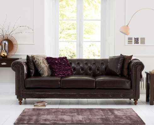 Chesterfield Sofa Couch Upholstery Fabric Leather Couches Upholstery Suite 3 Seater