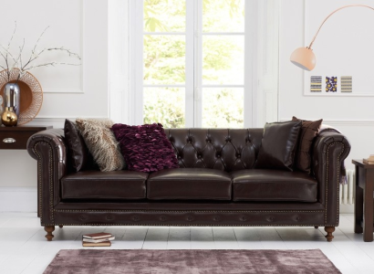 Chesterfield Sofa Couch Upholstery Fabric Leather Couches Upholstery Suite 3 Seater