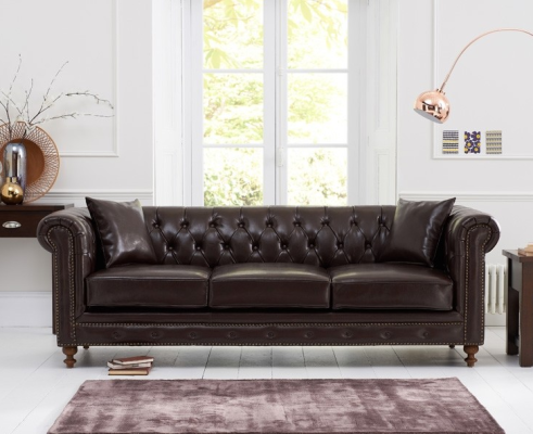 Chesterfield Sofa Couch Upholstery Fabric Leather Couches Upholstery Suite 3 Seater