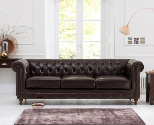Chesterfield Sofa Couch Upholstery Fabric Leather Couches Upholstery Suite 3 Seater