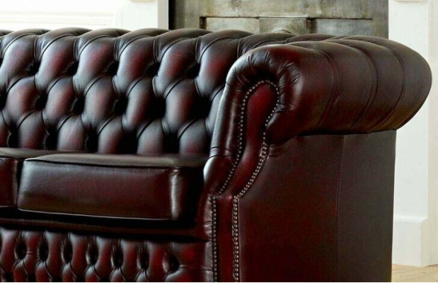 Chesterfield Sofa Couch Upholstery Leather Couchen Suite 3 Seater Three Seater new