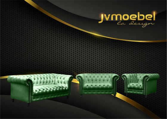 Living room Chesterfield Design Sofa set Furniture Couch 321 Seater Couches Sofas