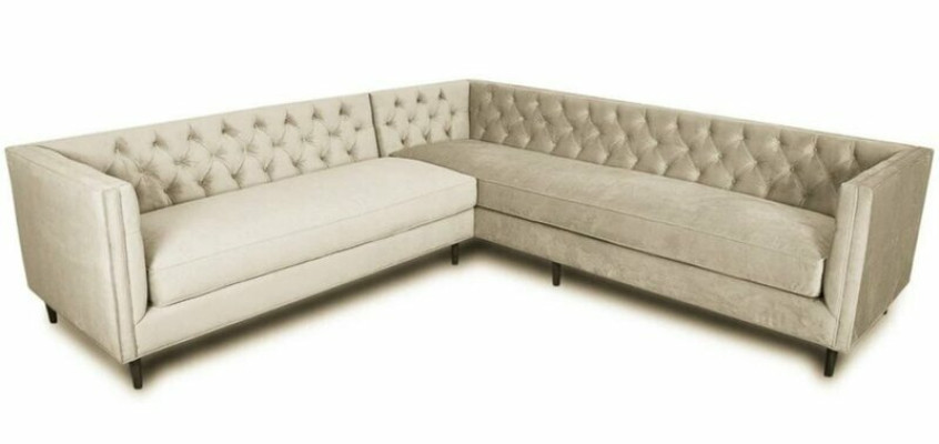 Corner sofa Gray Big Textile Fabric Chesterfield Sofas Creative Furniture new Living room