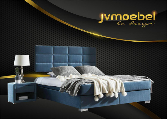 Luxury Box Spring Bed 140 160 180 x 200cm Beds Double Bedroom Furniture Fabric
