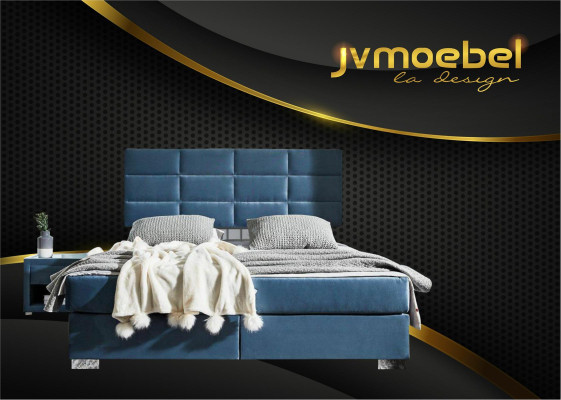 Luxury Box Spring Bed 140 160 180 x 200cm Beds Double Bedroom Furniture Fabric