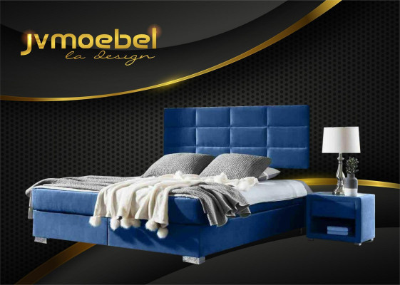 Luxury Box Spring Bed 140 160 180 x 200cm Beds Double Bedroom Furniture Fabric